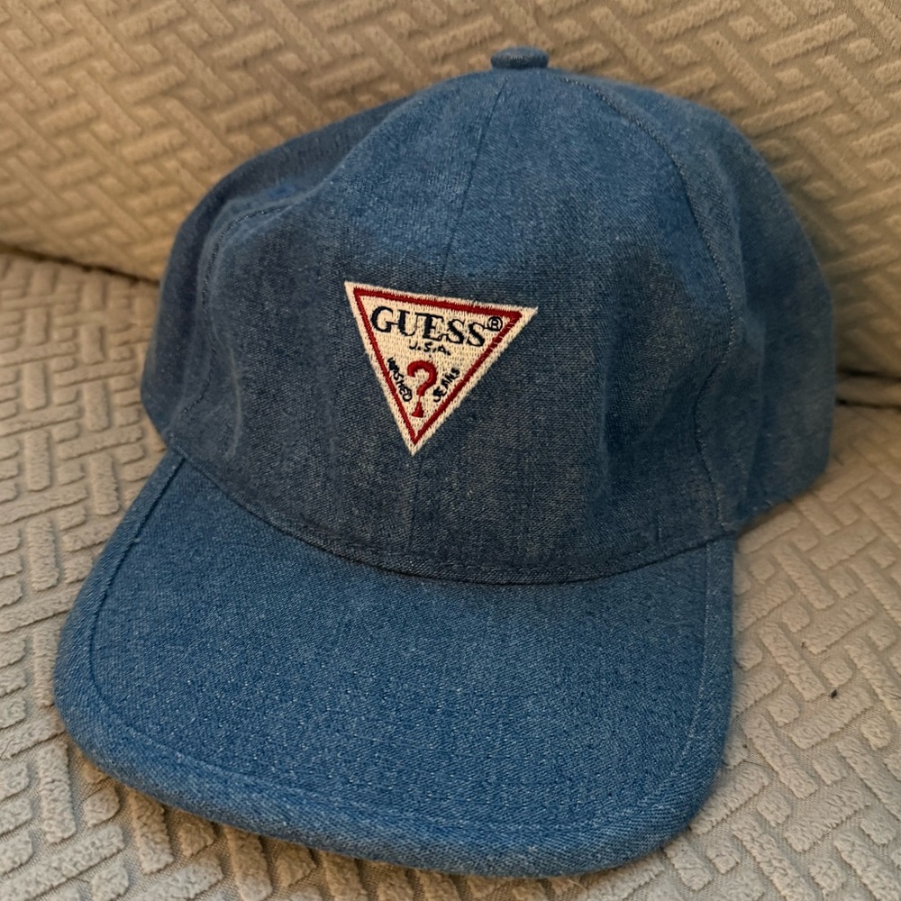 Guess Blue Toddler Denim Cap